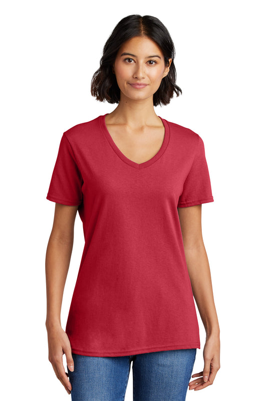 Port & Co™ Women's Core Cotton V-Neck Tee. LPC54V