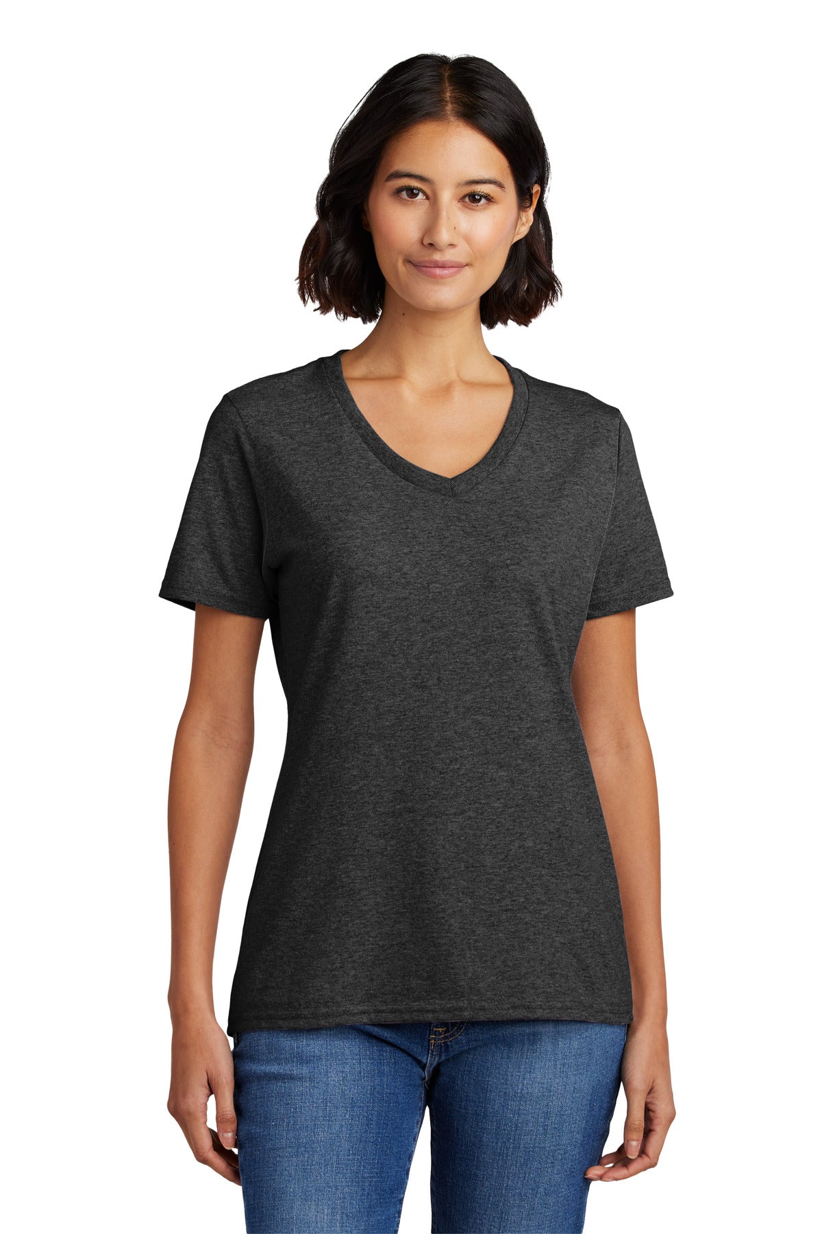 Port & Co™ Women's Core Cotton V-Neck Tee. LPC54V
