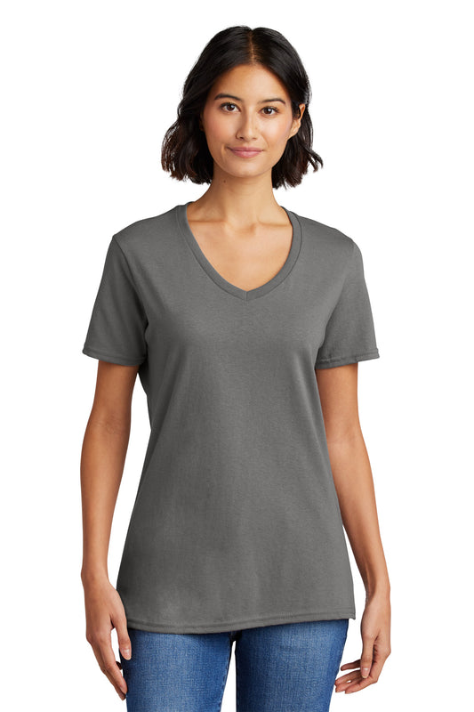 Port & Co™ Women's Core Cotton V-Neck Tee. LPC54V