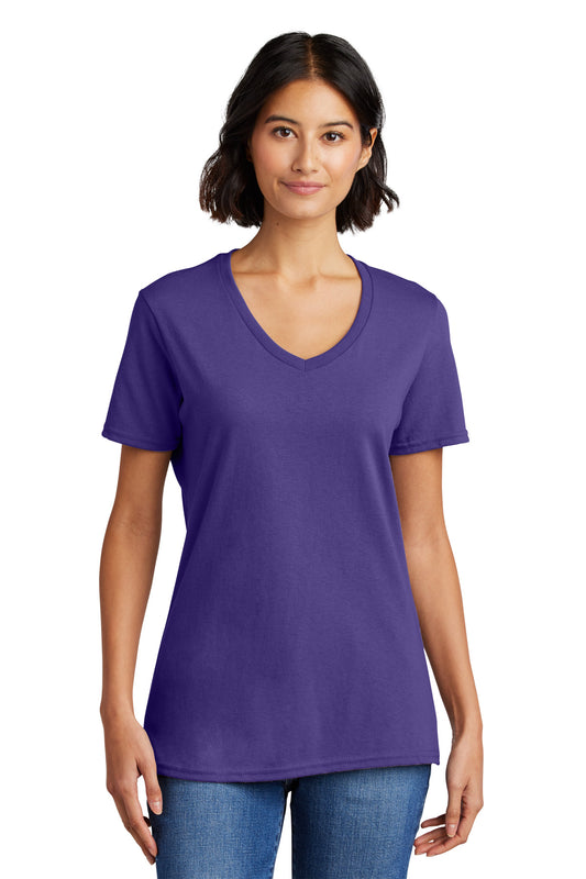 Port & Co™ Women's Core Cotton V-Neck Tee. LPC54V