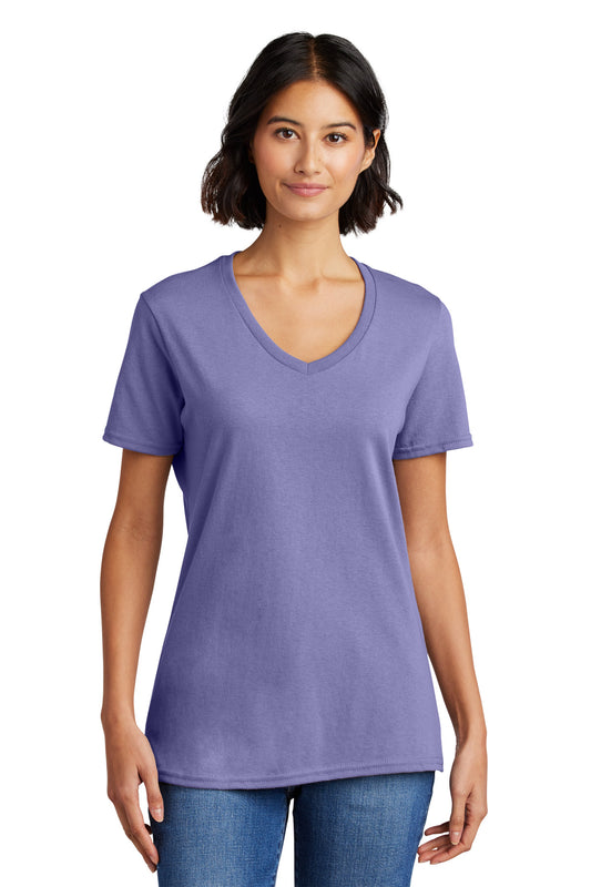 Port & Co™ Women's Core Cotton V-Neck Tee. LPC54V