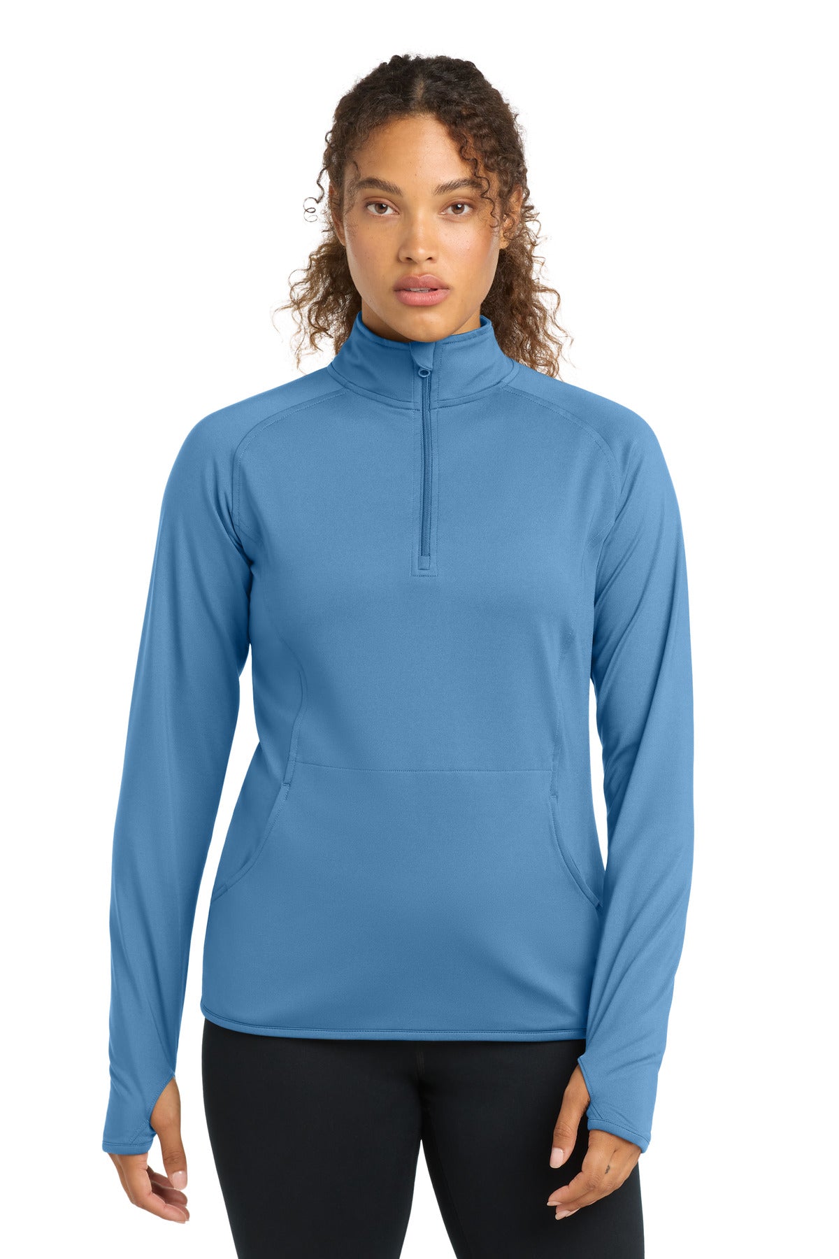 Sport-Tek® Women's Sport-Wick® Stretch 1/4-Zip Pullover. LST850