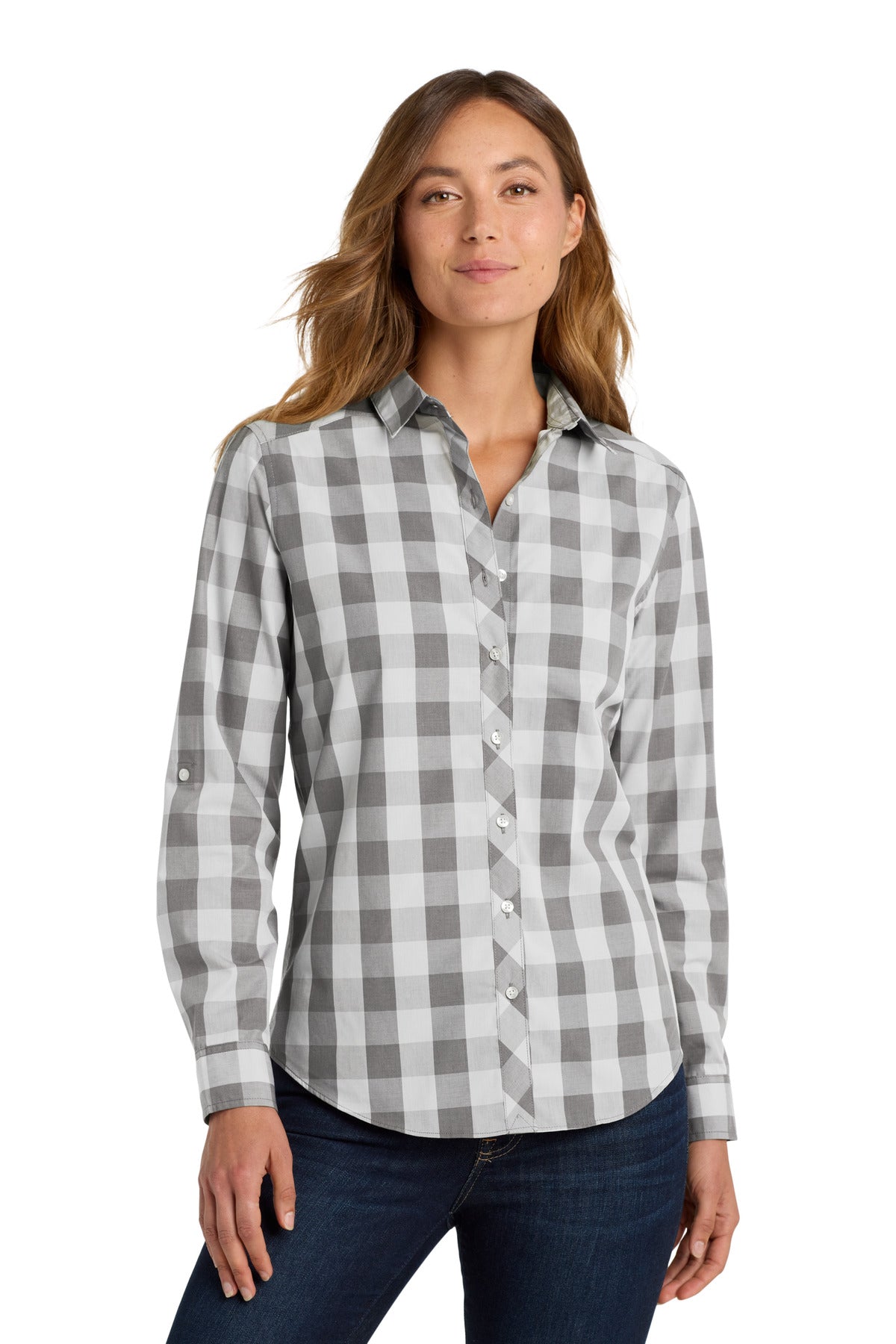 Port Authority® Women's Everyday Plaid Shirt. LW670
