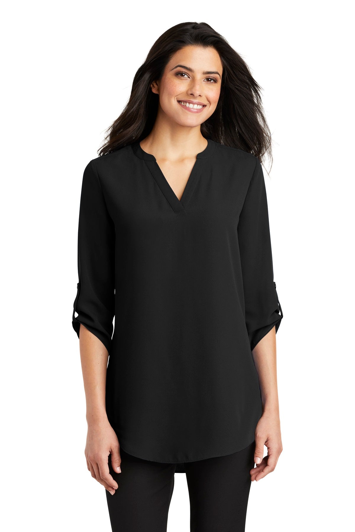 Port Authority® Women's 3/4-Sleeve Tunic Blouse. LW701