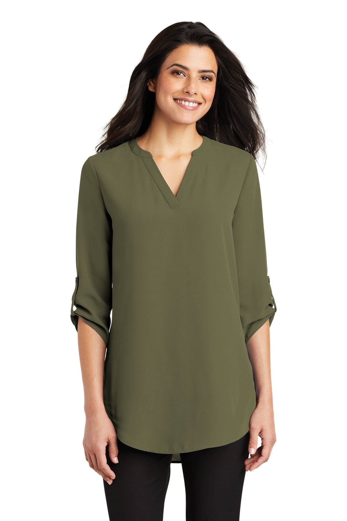 Port Authority® Women's 3/4-Sleeve Tunic Blouse. LW701