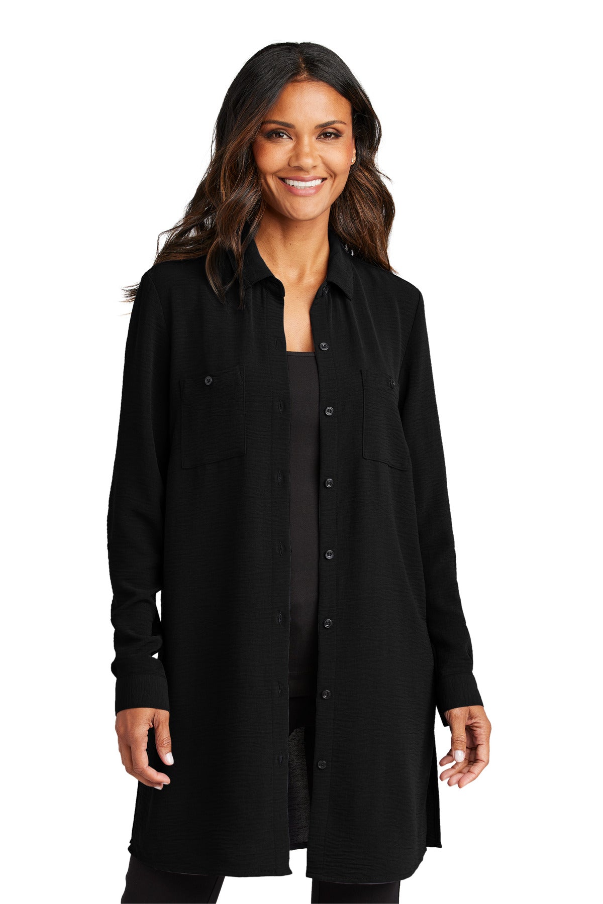 Port Authority® Women's Textured Crepe Long Tunic LW715