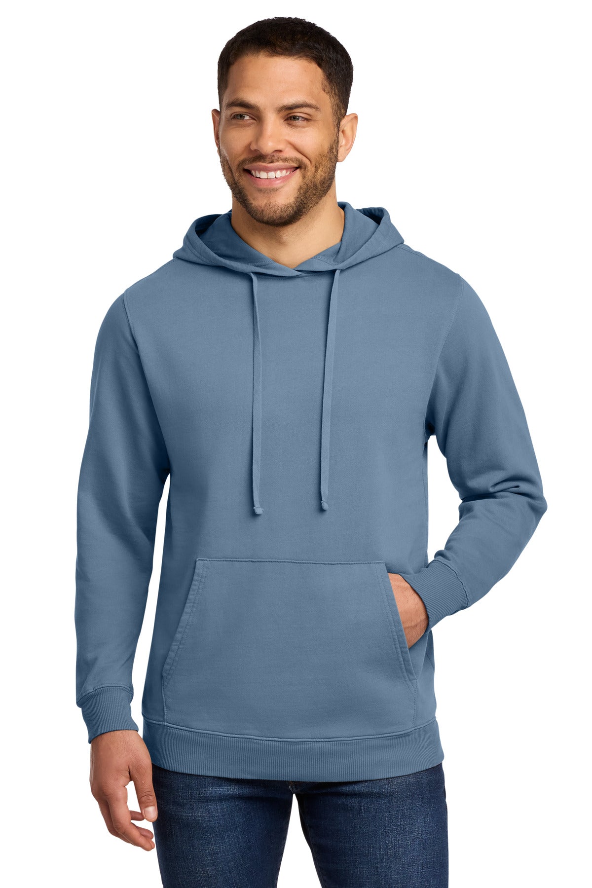 Port & Co™ Beach Wash® Garment-Dyed Pullover Hooded Sweatshirt. PC098H