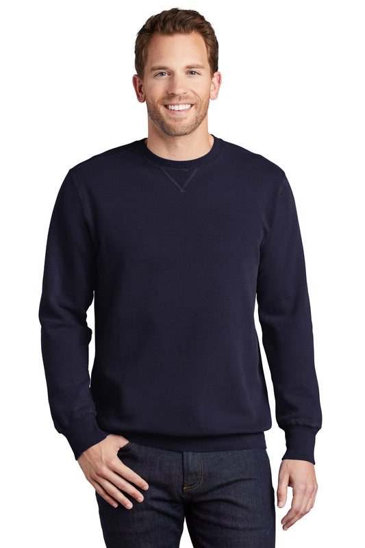 Port & Company® Beach Wash® Garment-Dyed Crewneck Sweatshirt PC098