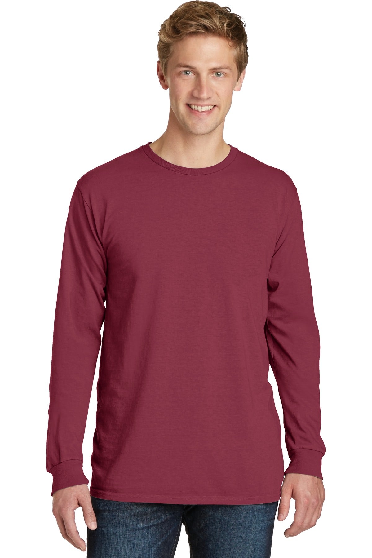 Port & Company® Beach Wash® Garment-Dyed Long Sleeve Tee PC099LS