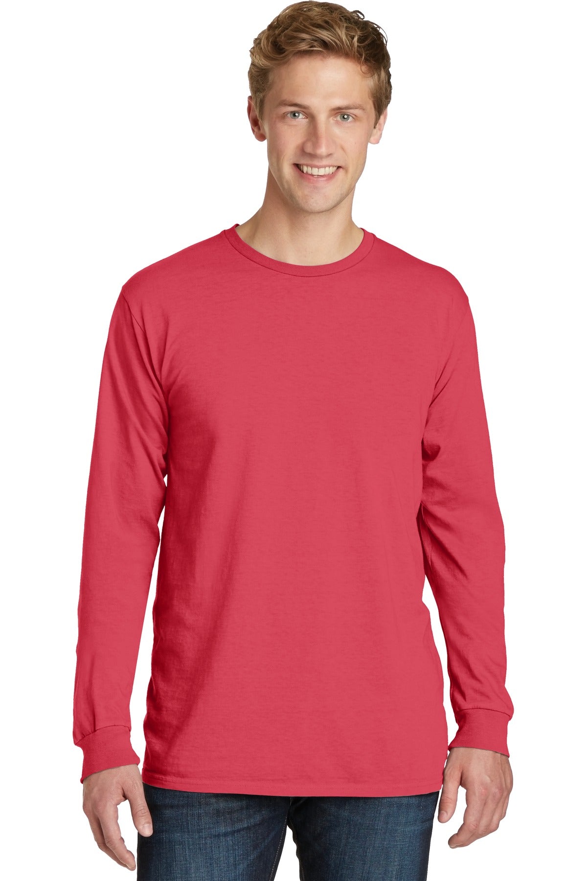 Port & Company® Beach Wash® Garment-Dyed Long Sleeve Tee PC099LS