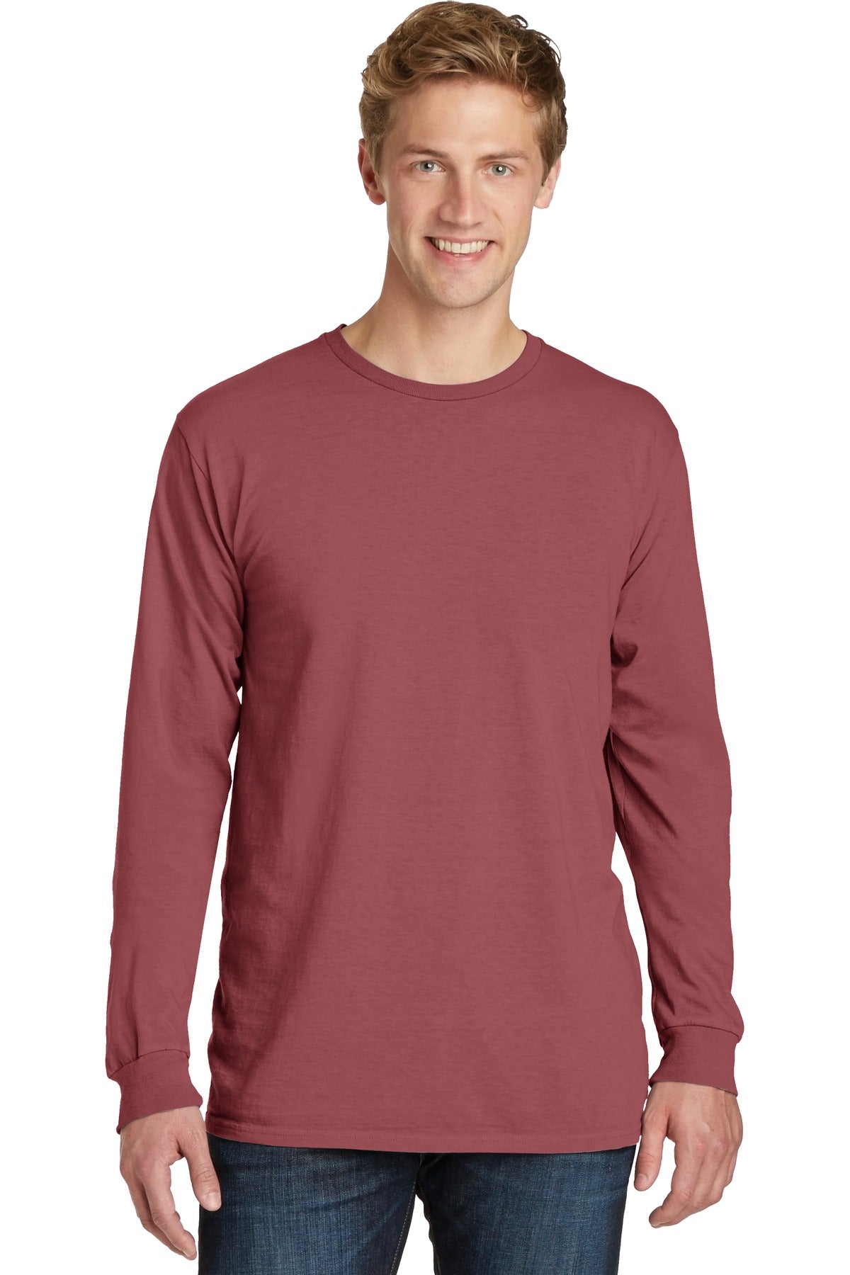 Port & Company® Beach Wash® Garment-Dyed Long Sleeve Tee PC099LS