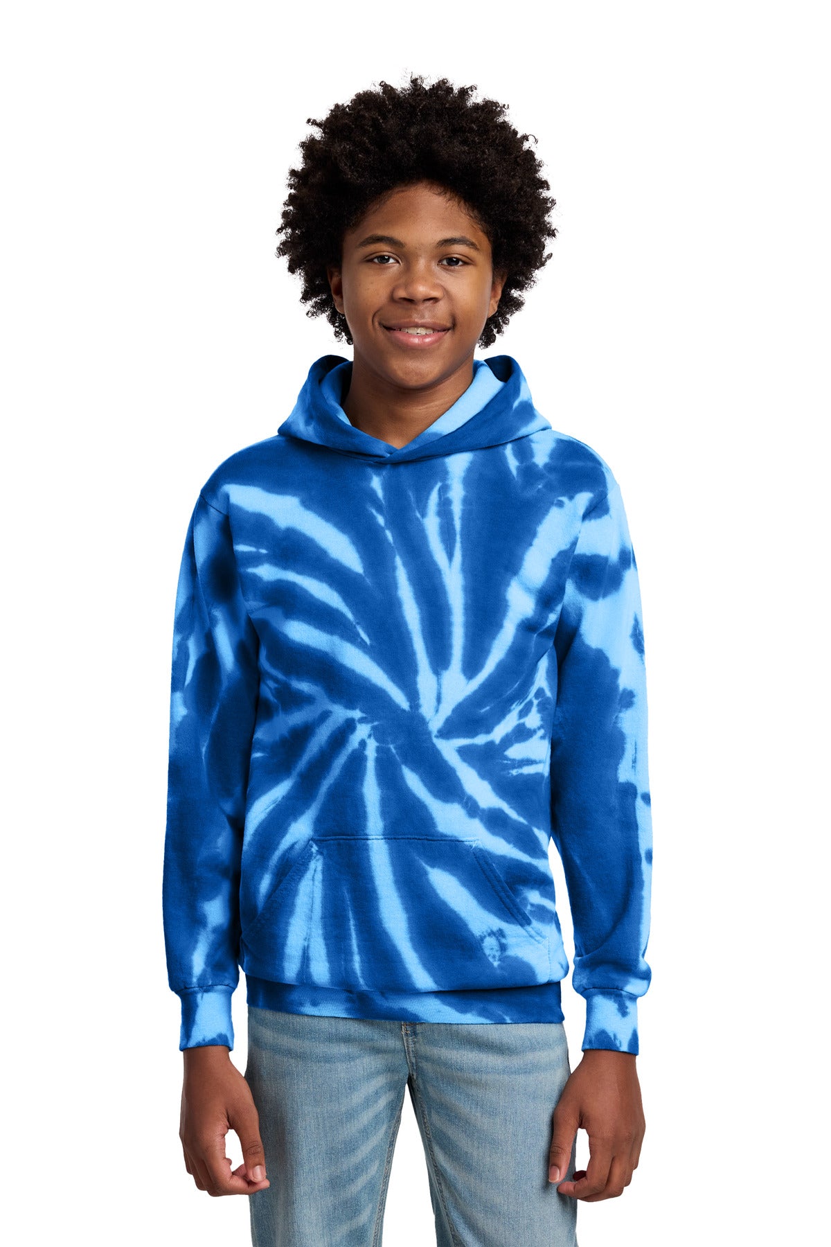 Port & Co™ Youth Tie-Dye Pullover Hooded Sweatshirt. PC146Y