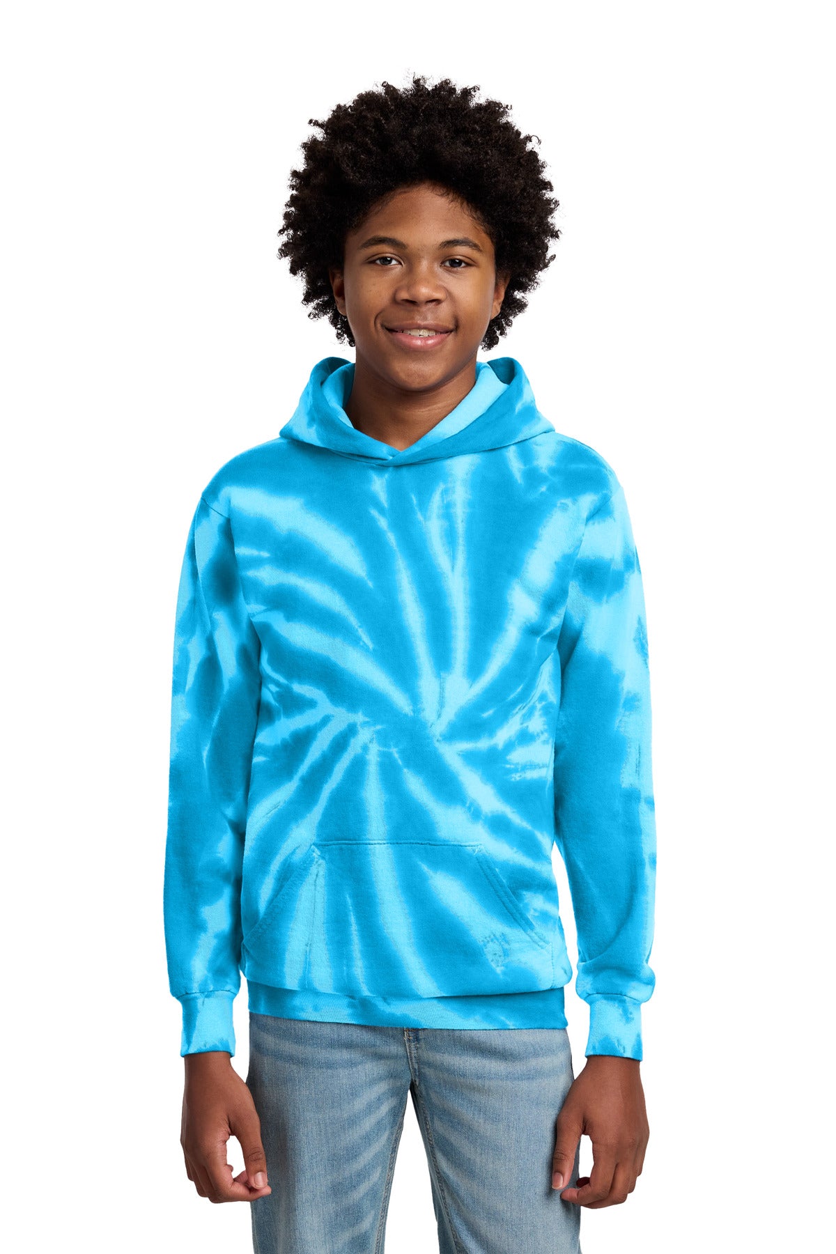 Port & Co™ Youth Tie-Dye Pullover Hooded Sweatshirt. PC146Y