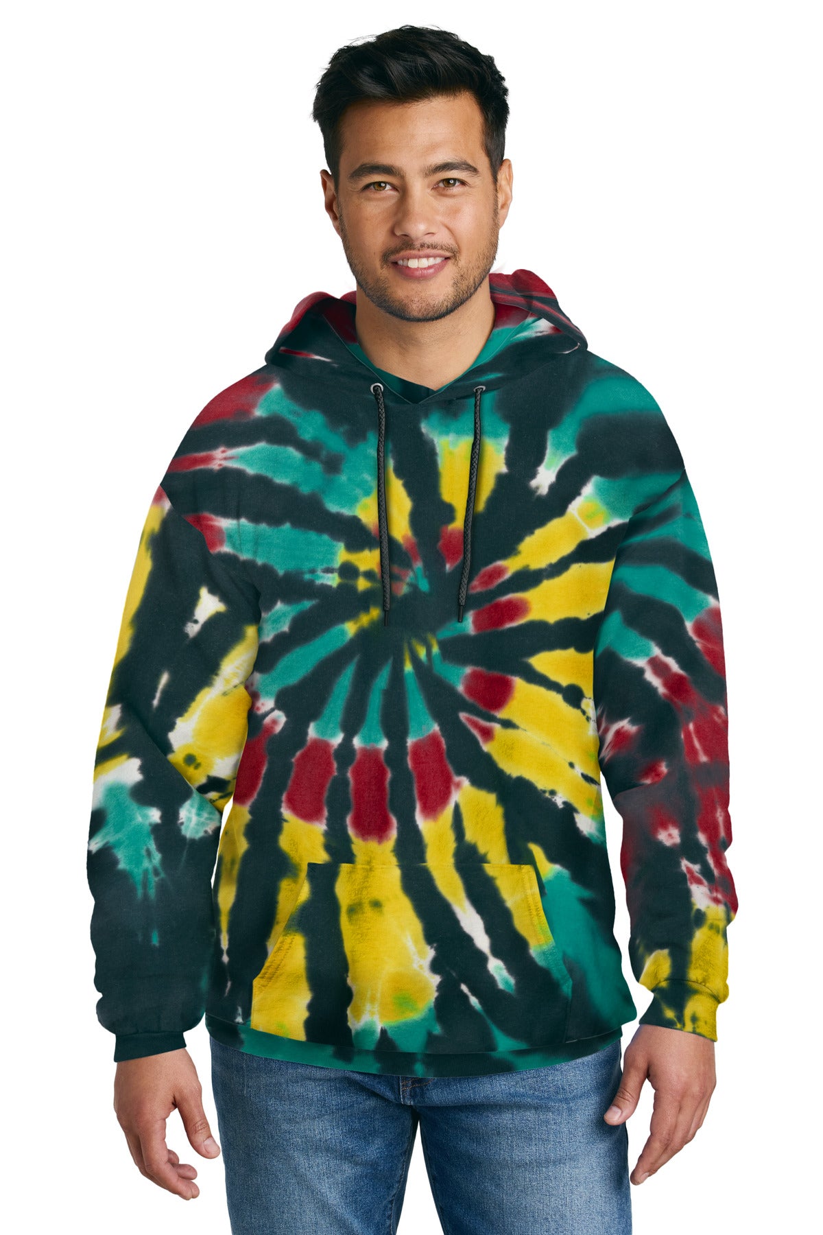 Port & Company® Tie-Dye Pullover Hooded Sweatshirt. PC146