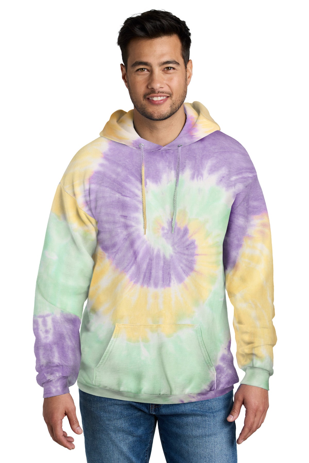 Port & Company® Tie-Dye Pullover Hooded Sweatshirt. PC146