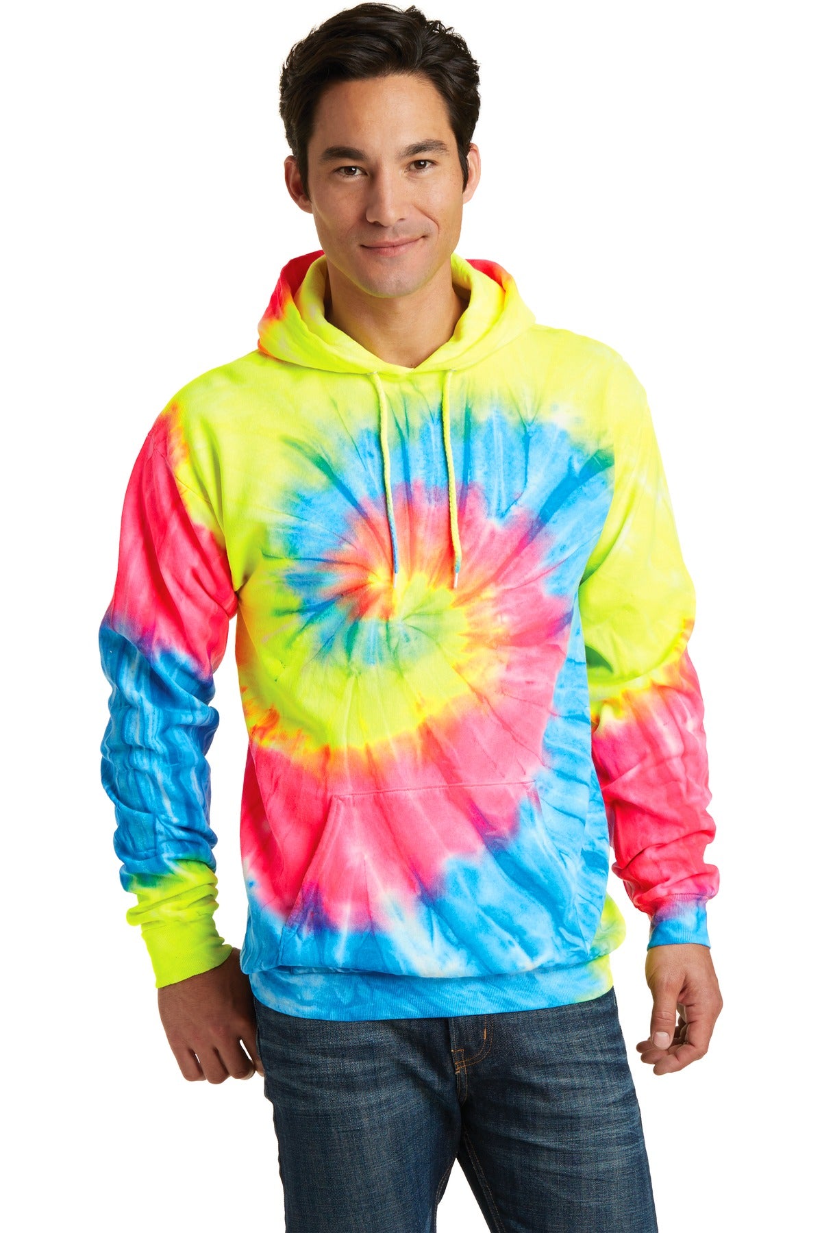 Port & Company® Tie-Dye Pullover Hooded Sweatshirt. PC146