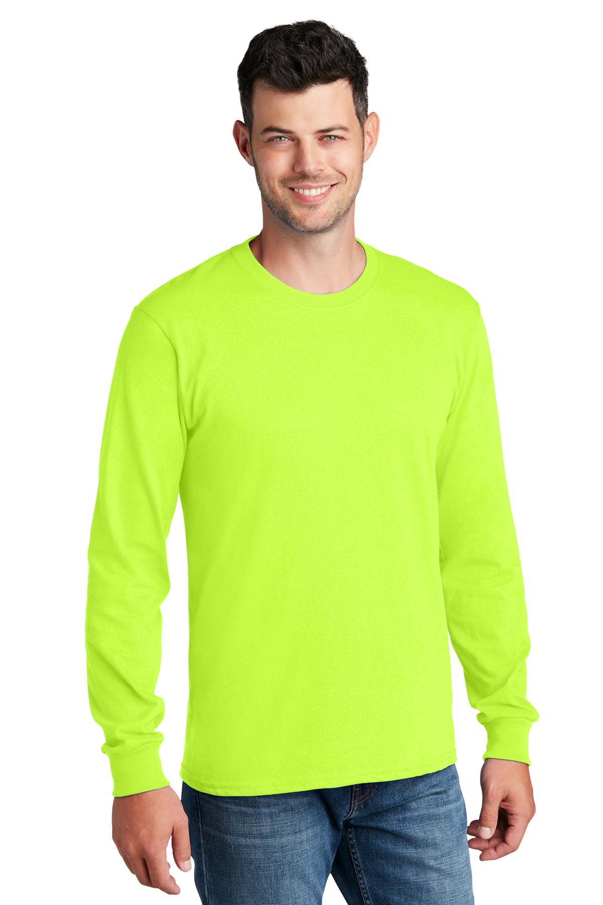 Port & Company® - Long Sleeve Core Cotton Tee. PC54LS