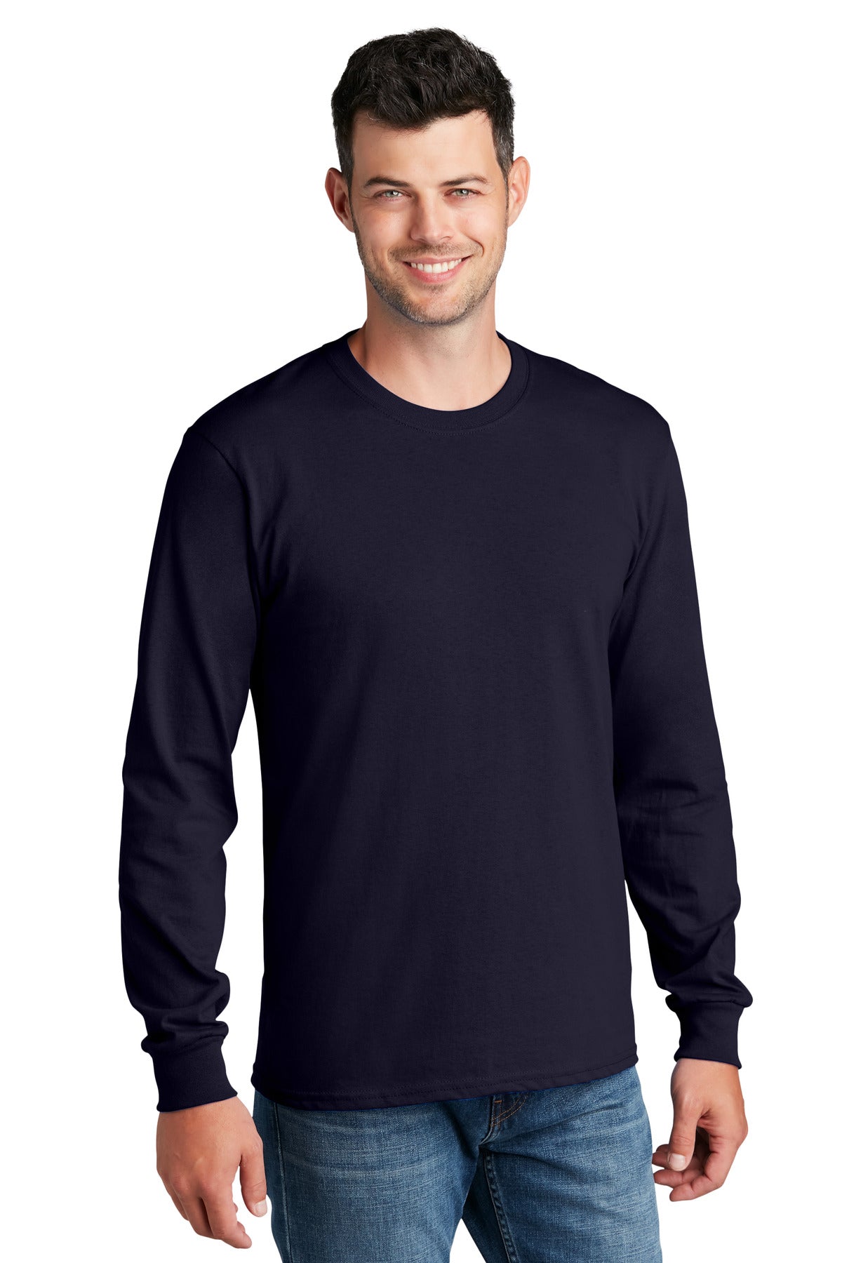 Port & Company® - Long Sleeve Core Cotton Tee. PC54LS