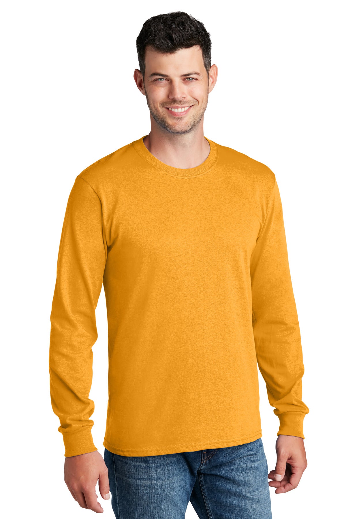 Port & Company® - Long Sleeve Core Cotton Tee. PC54LS