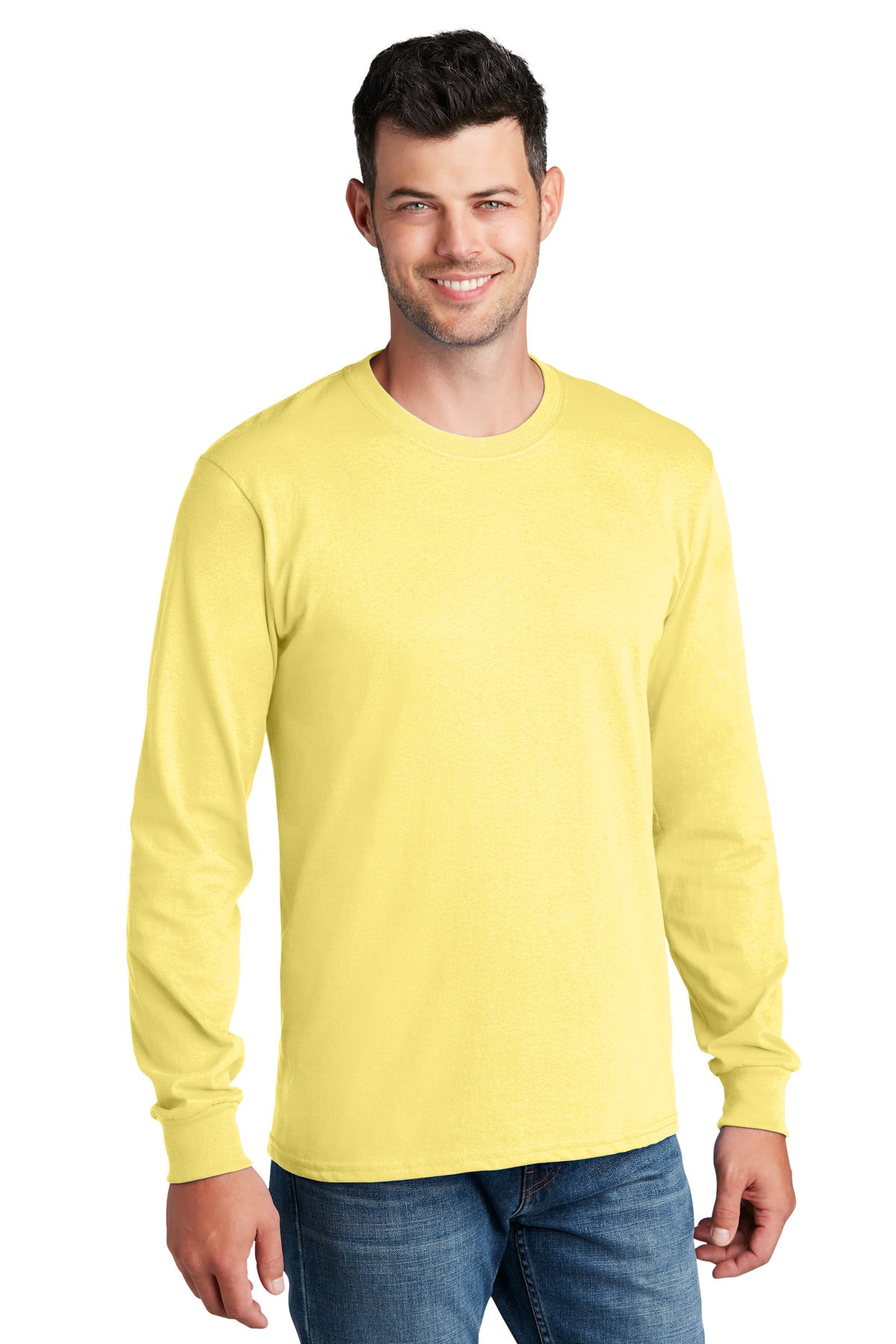 Port & Company® - Long Sleeve Core Cotton Tee. PC54LS