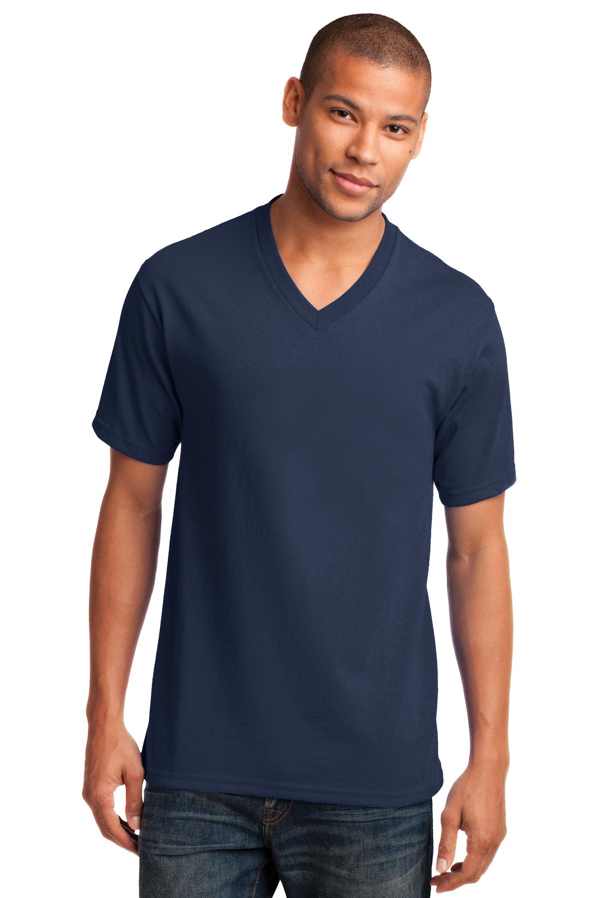 Port & Company® Core Cotton V-Neck Tee. PC54V