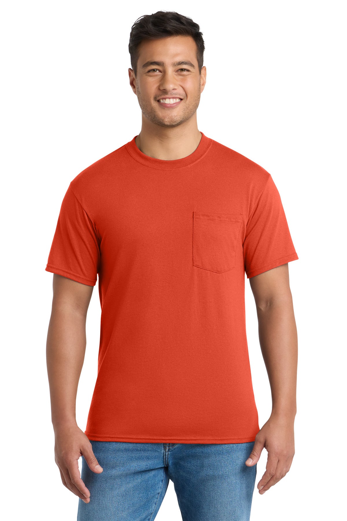 Port & Co™ Core Blend Pocket Tee. PC55P