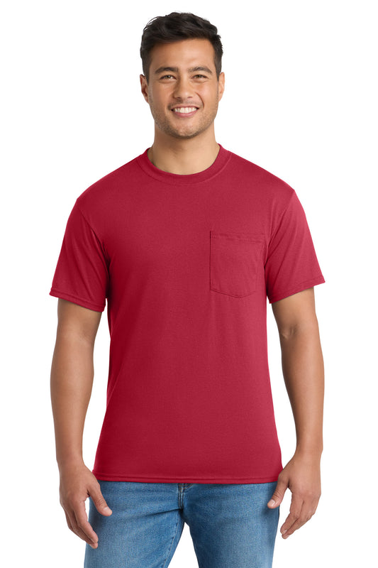 Port & Co™ Core Blend Pocket Tee. PC55P