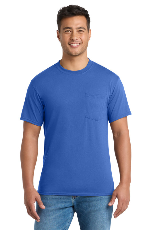 Port & Co™ Core Blend Pocket Tee. PC55P