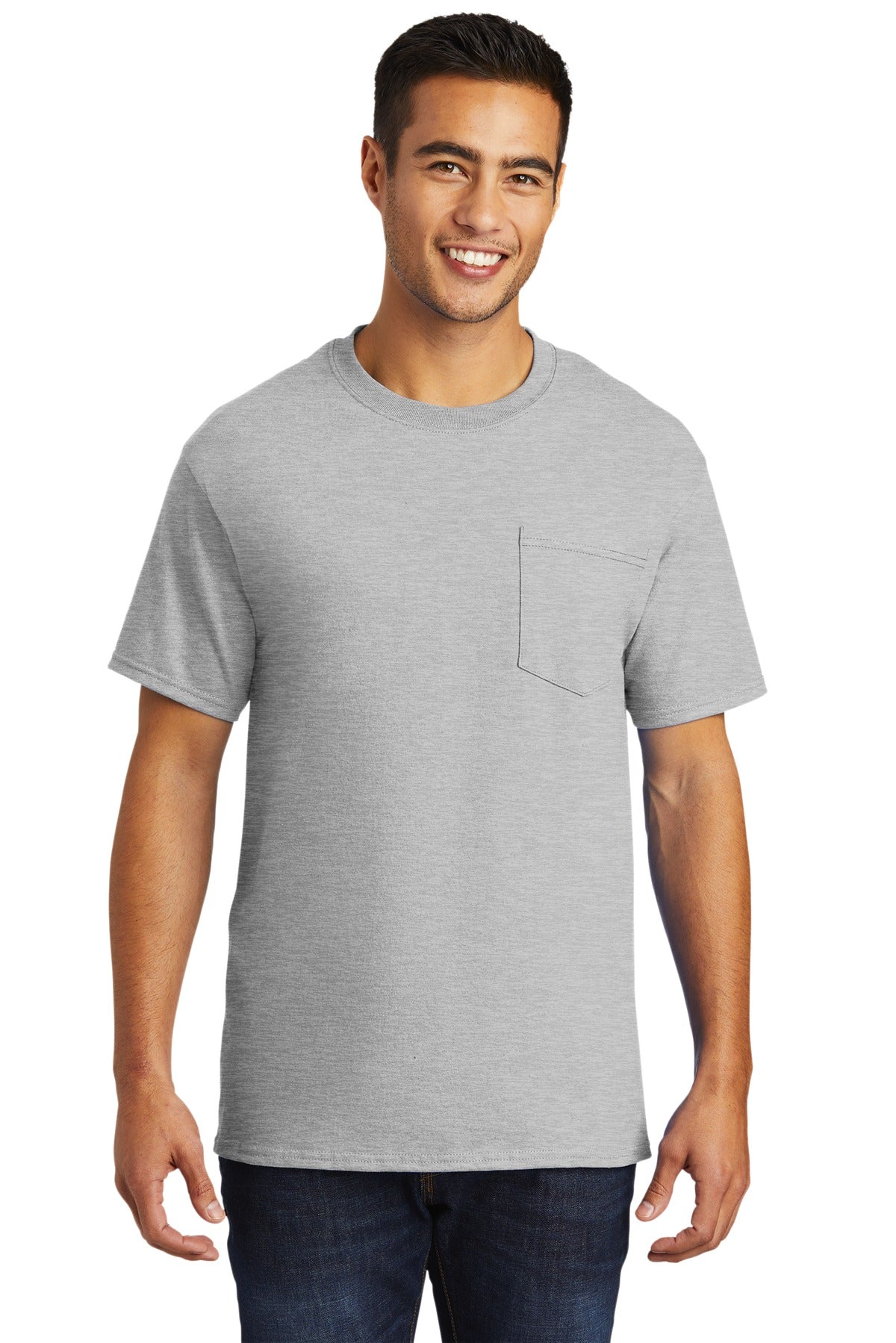 Port & Company® - Tall Essential Pocket Tee. PC61PT