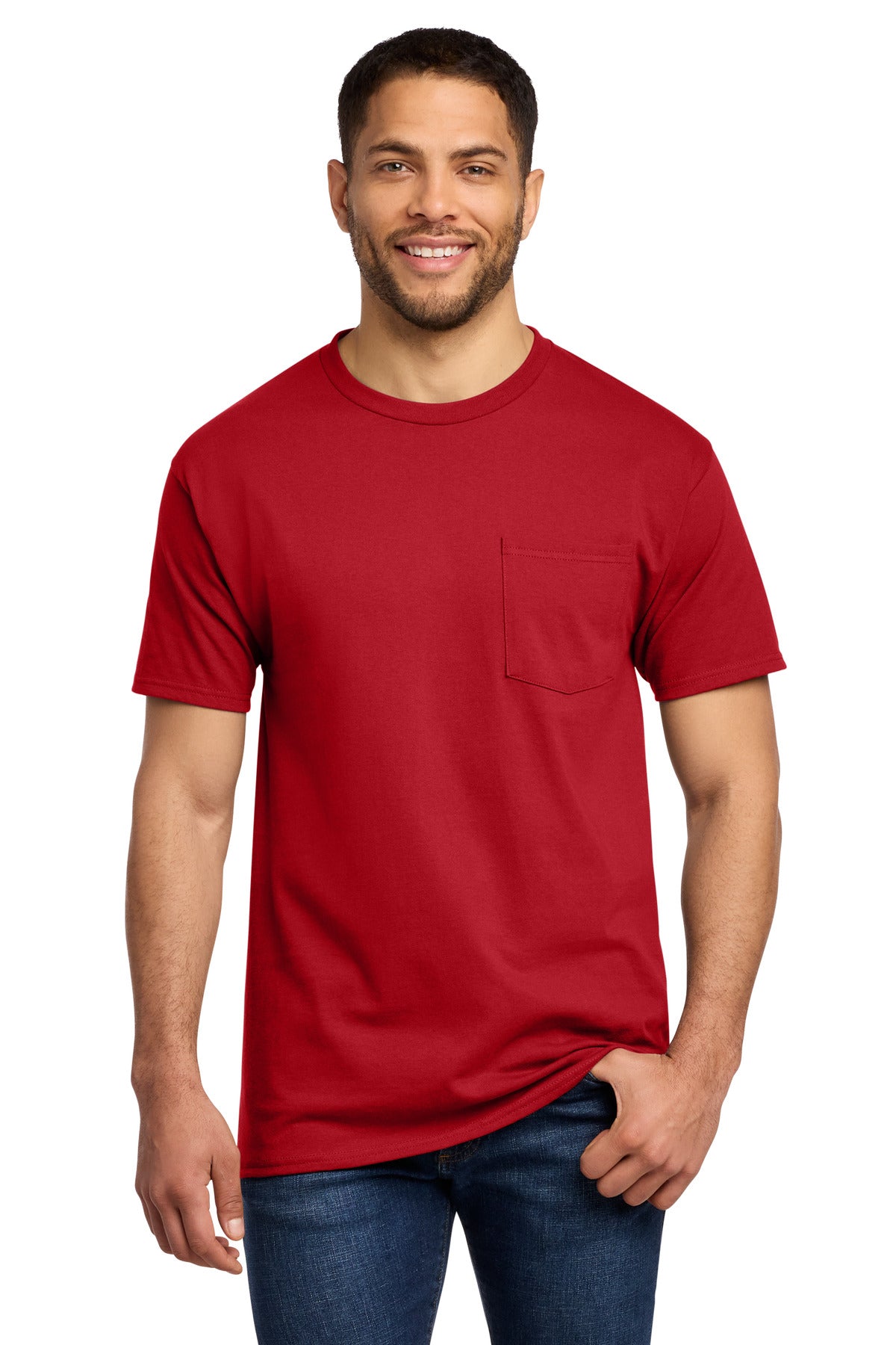 Port & Co™ Tall Essential Pocket Tee. PC61PT