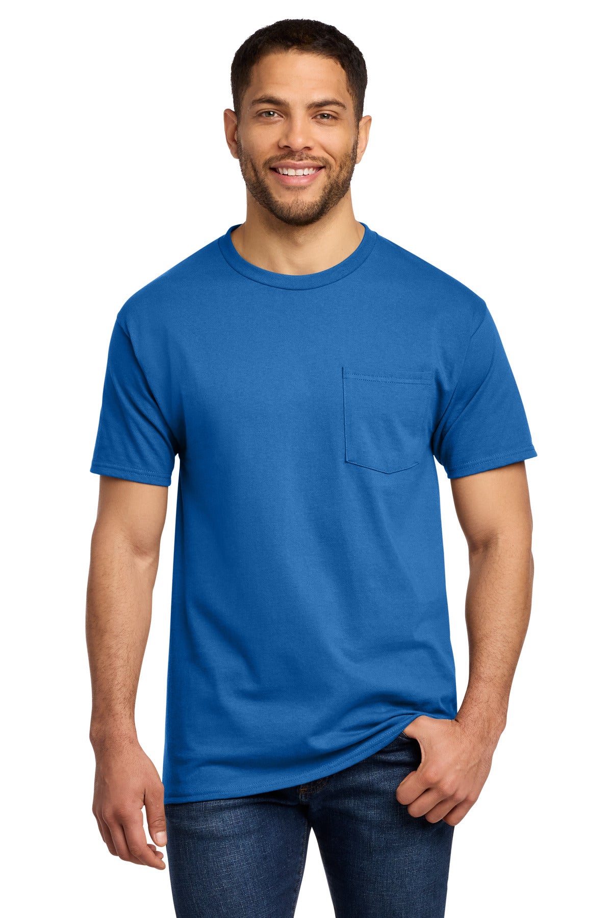 Port & Co™ Tall Essential Pocket Tee. PC61PT
