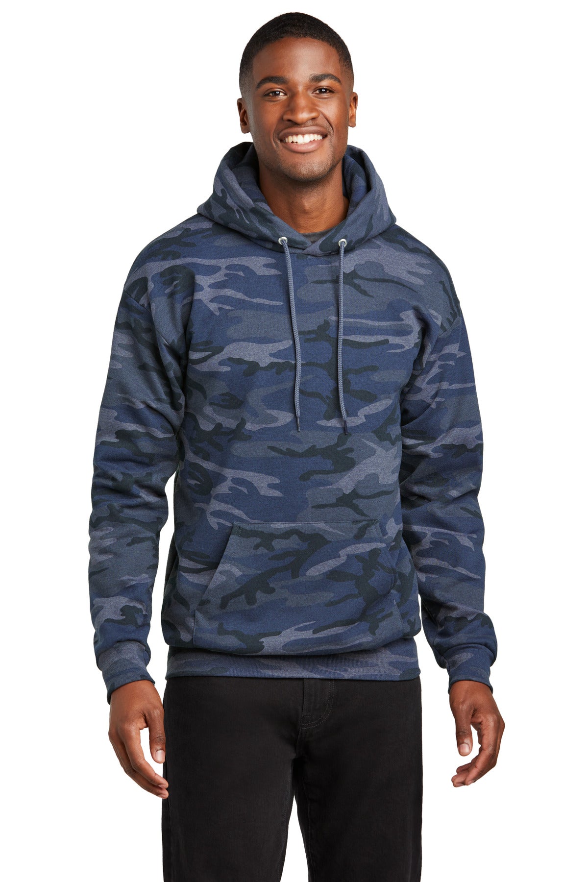 Port & Company® Core Fleece Camo Pullover Hooded Sweatshirt. PC78HC