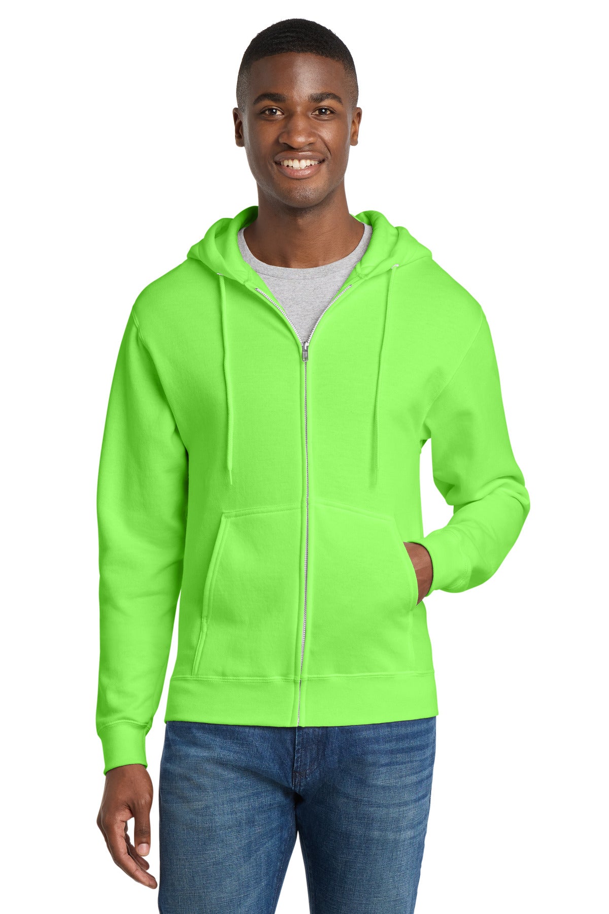 Port & Co™ Core Fleece Full-Zip Hooded Sweatshirt. PC78ZH