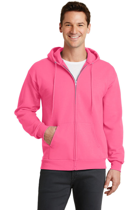 Port & Company® - Core Fleece Full-Zip Hooded Sweatshirt. PC78ZH