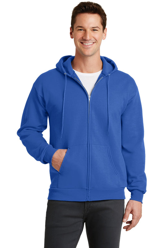 Port & Company® - Core Fleece Full-Zip Hooded Sweatshirt. PC78ZH