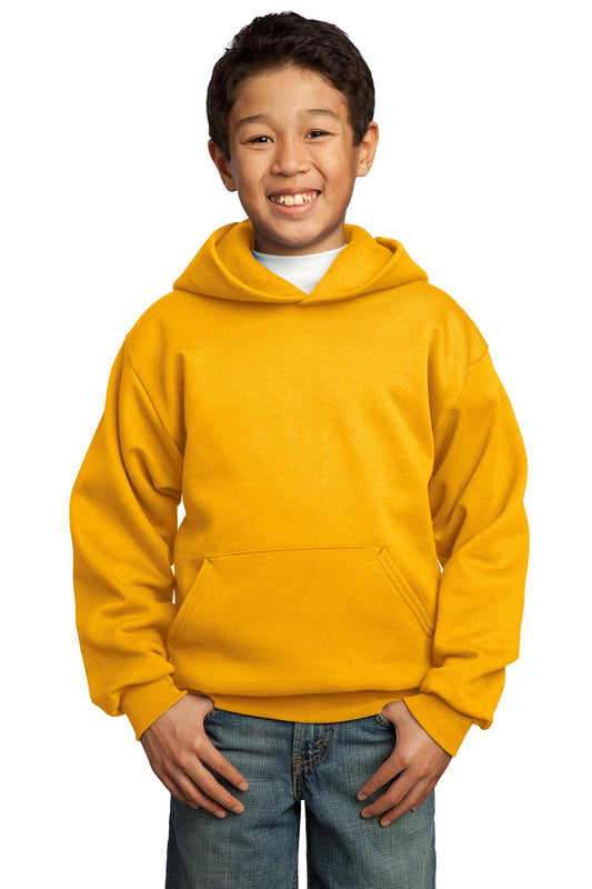 Port & Company® - Youth Core Fleece Pullover Hooded Sweatshirt.  PC90YH