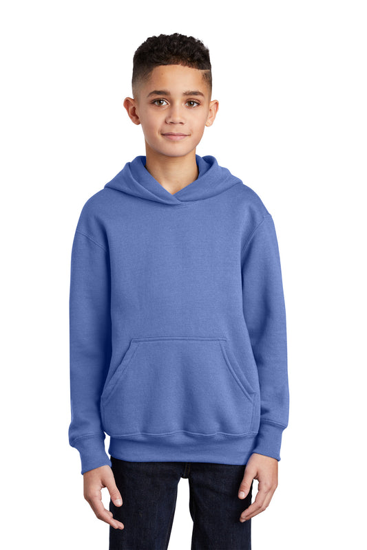 Port & Company® - Youth Core Fleece Pullover Hooded Sweatshirt.  PC90YH