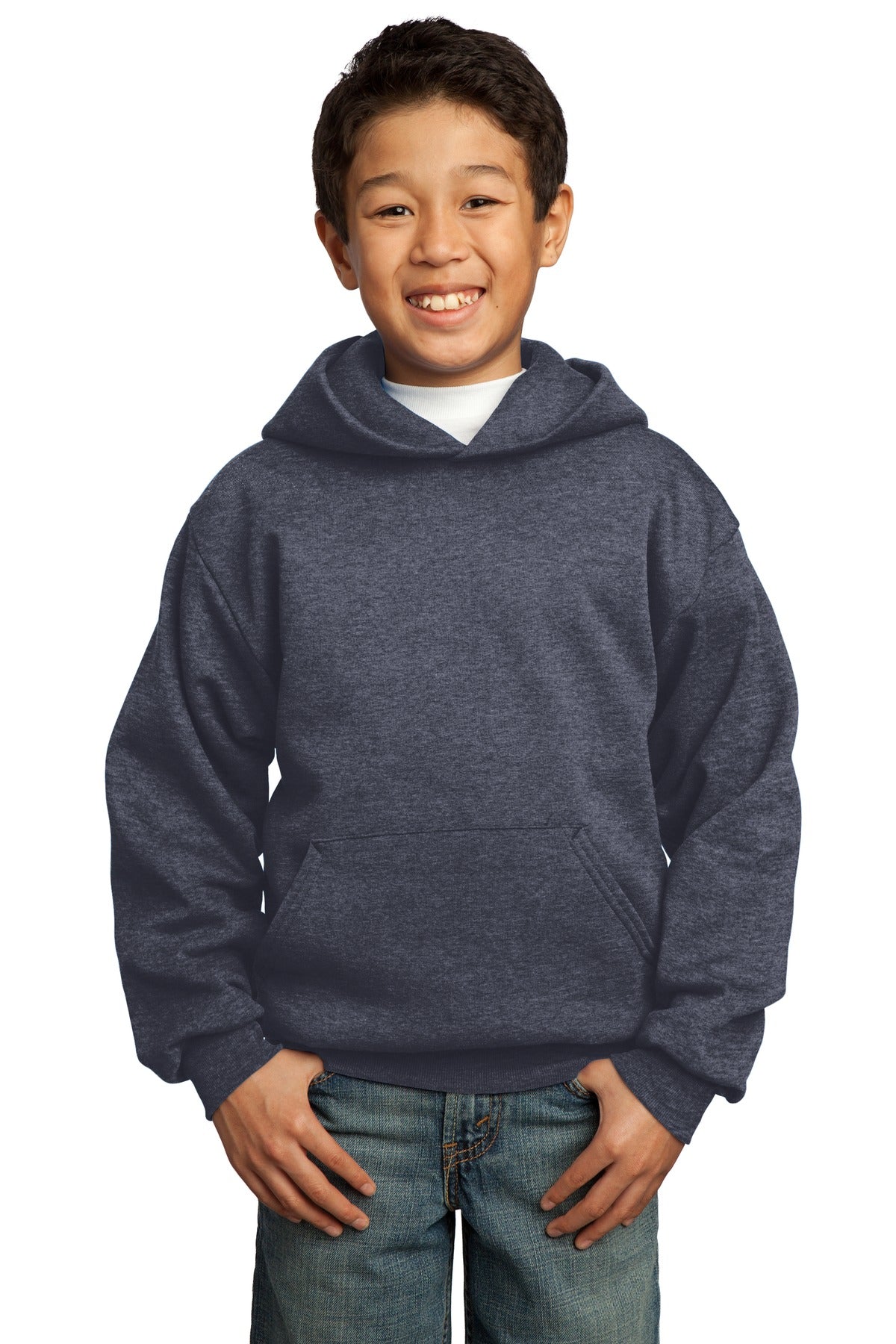 Port & Company® - Youth Core Fleece Pullover Hooded Sweatshirt.  PC90YH