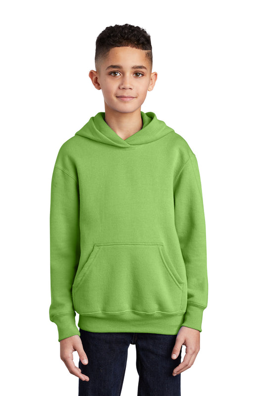 Port & Company® - Youth Core Fleece Pullover Hooded Sweatshirt.  PC90YH