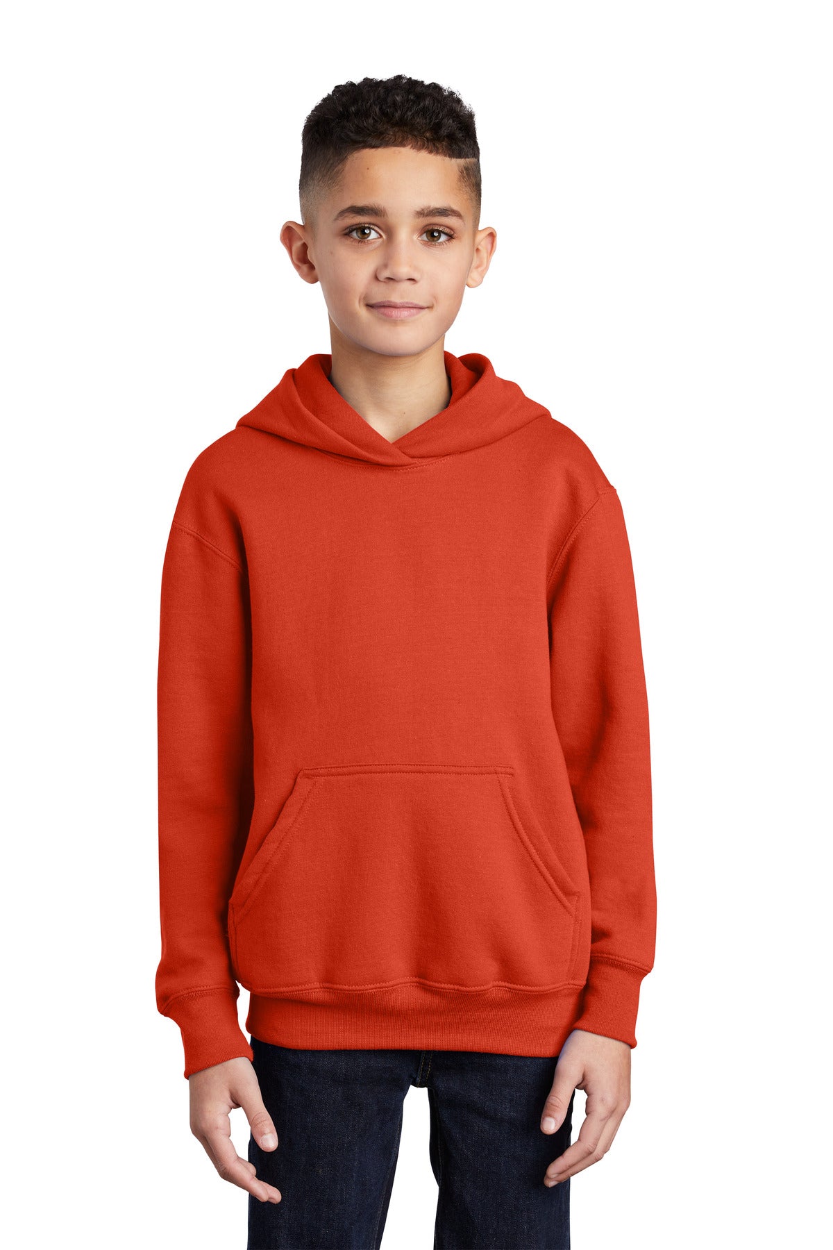 Port & Company® - Youth Core Fleece Pullover Hooded Sweatshirt.  PC90YH