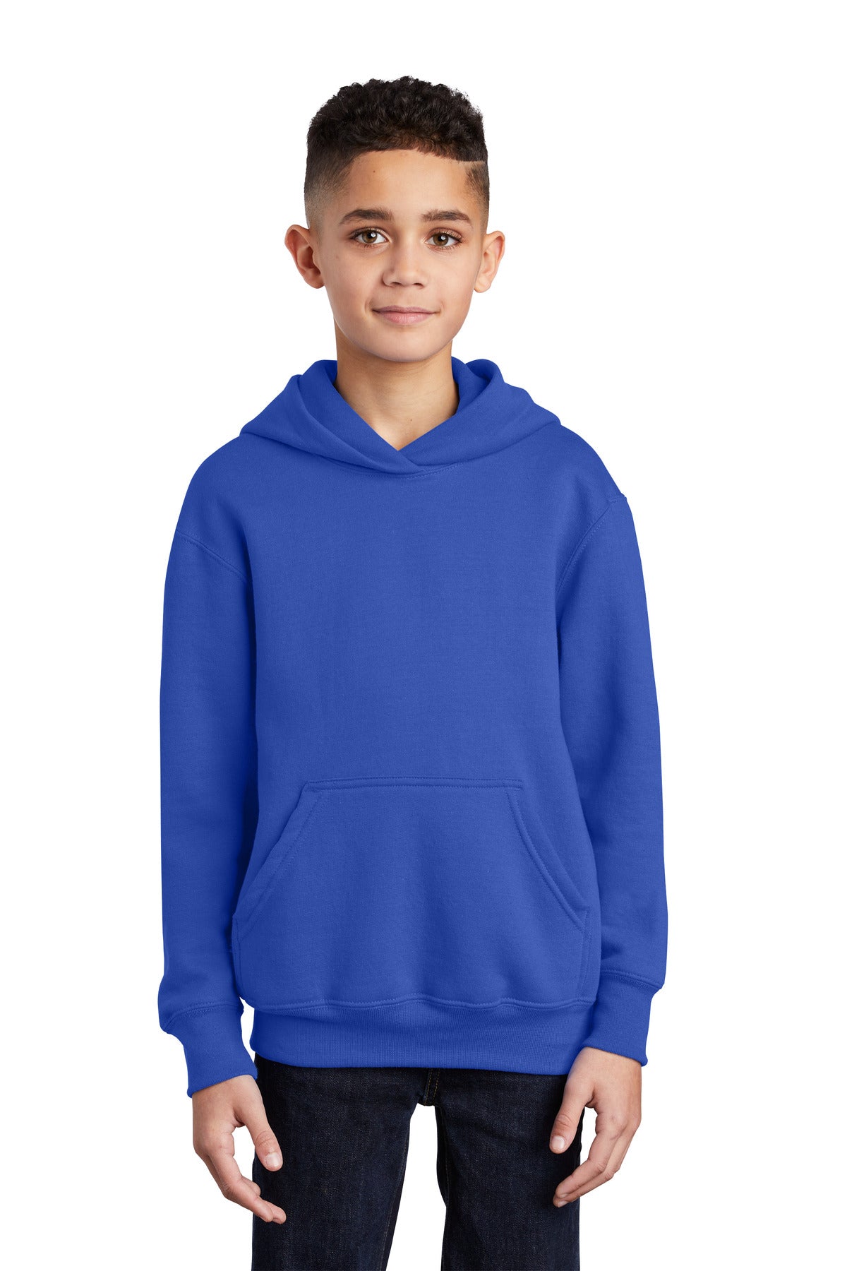 Port & Company® - Youth Core Fleece Pullover Hooded Sweatshirt.  PC90YH