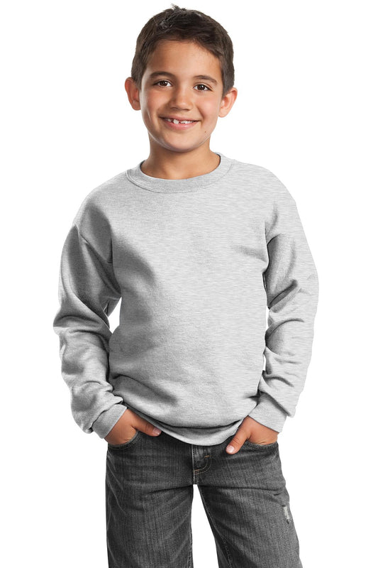 Port & Company® - Youth Core Fleece Crewneck Sweatshirt.  PC90Y