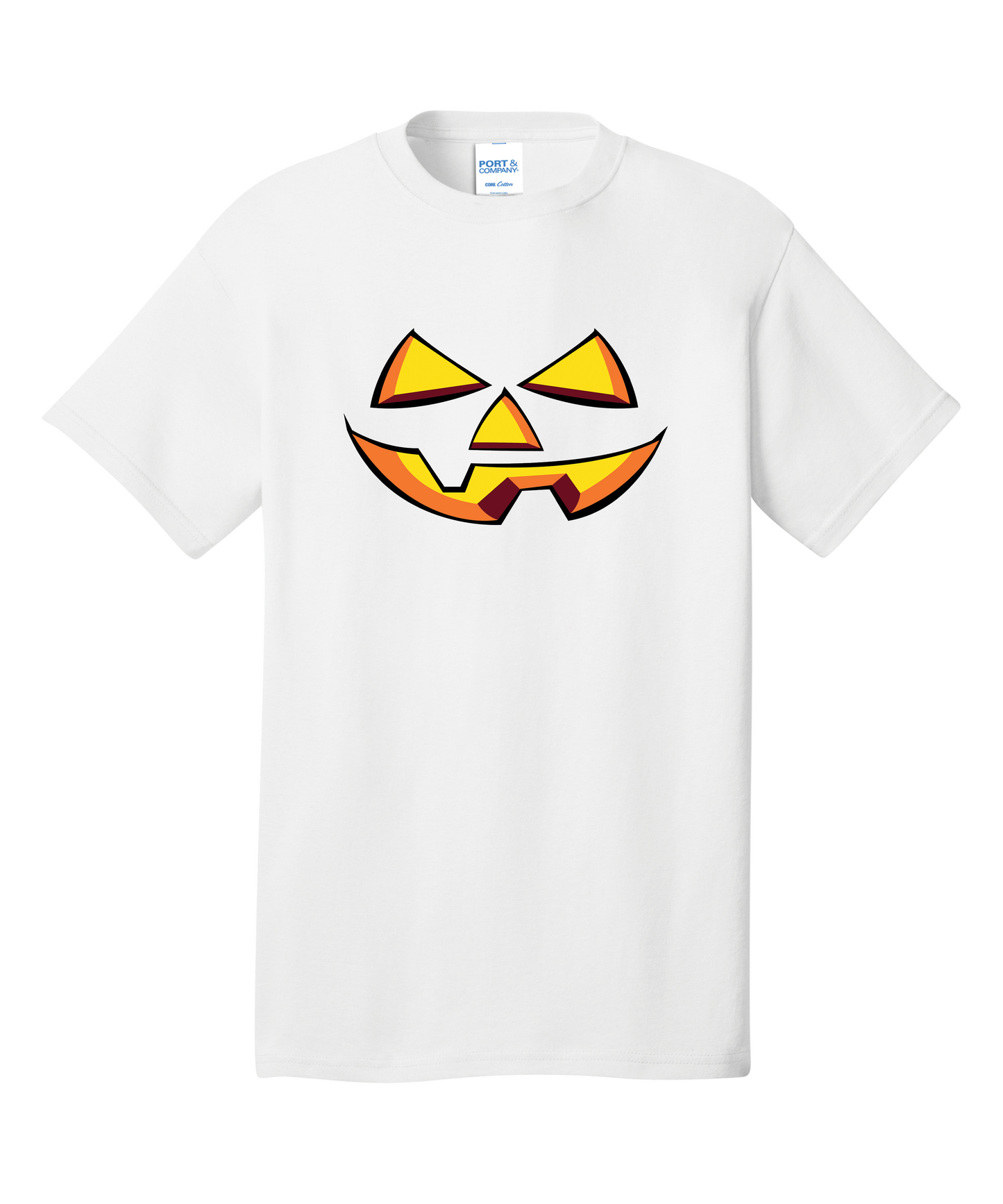 Pumpkin Face Short Sleeve Halloween T-Shirt: Embrace the Spooky Spirit