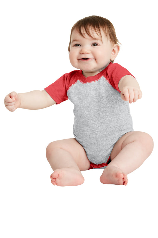 Rabbit Skins™ Infant Baseball Fine Jersey Bodysuit. RS4430