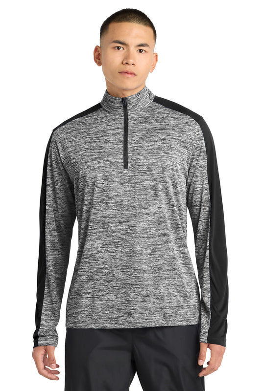 Sport-Tek® PosiCharge® Electric Heather Colorblock 1/4-Zip Pullover. ST397