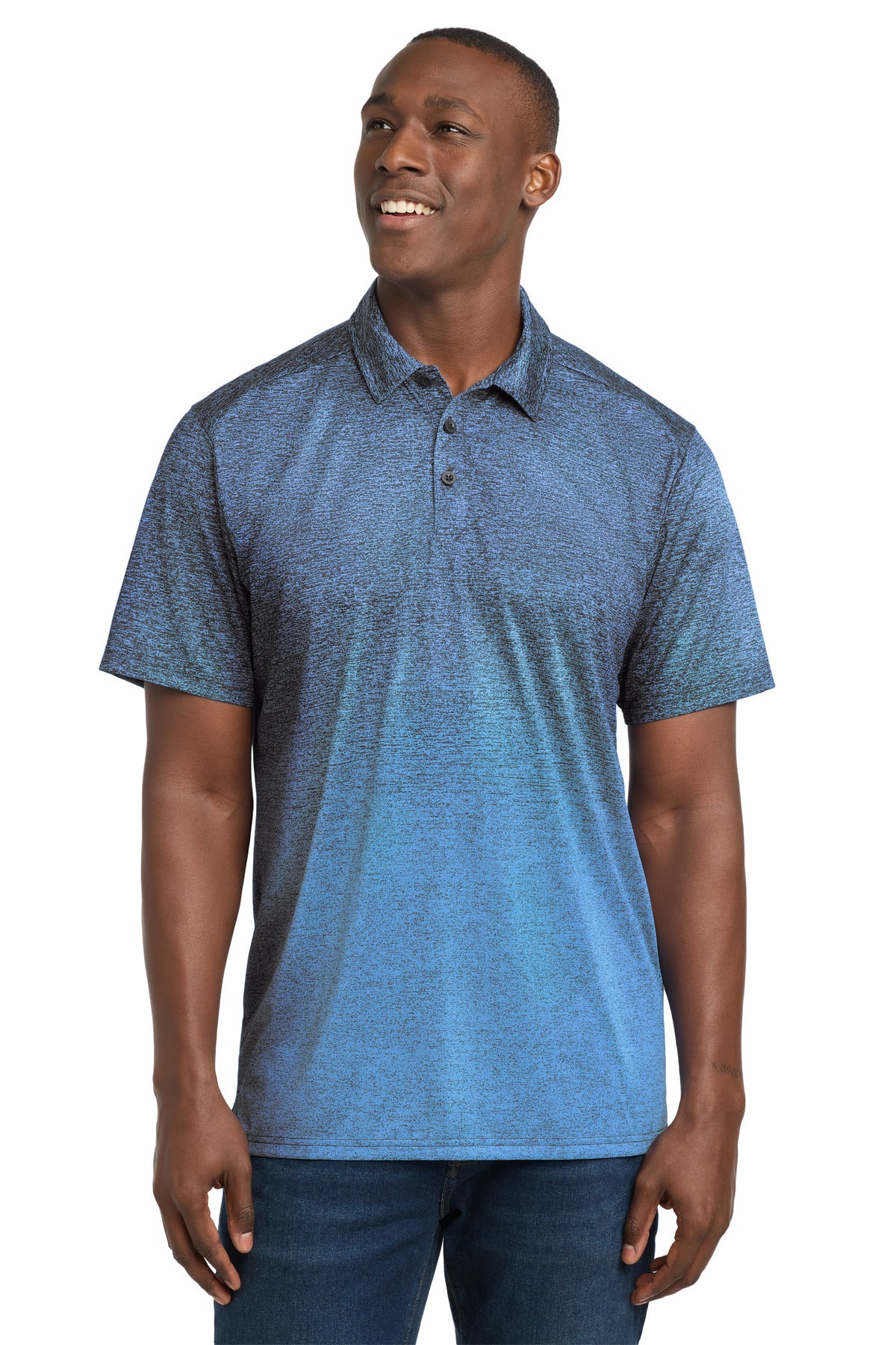 Sport-Tek ® Ombre Heather Polo. ST671