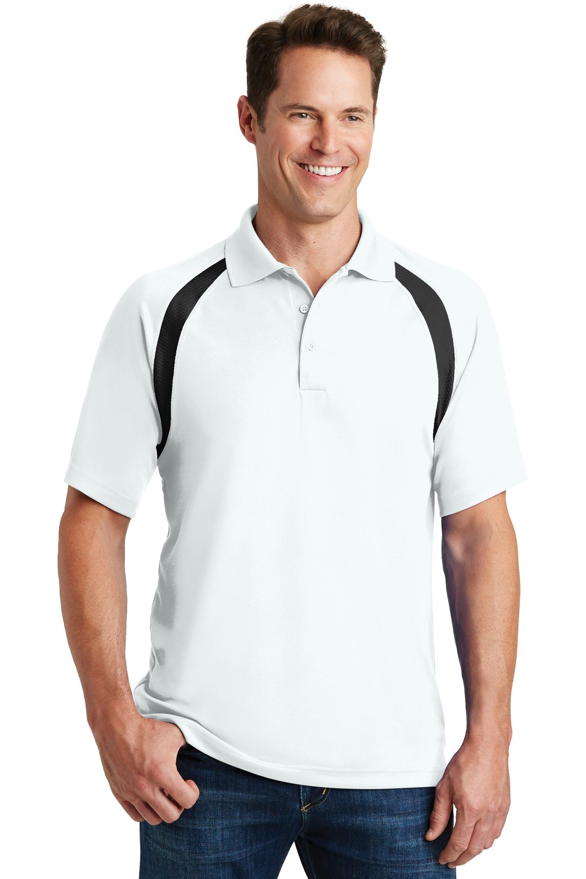 Sport-Tek® Dry Zone® Colorblock Raglan Polo. T476