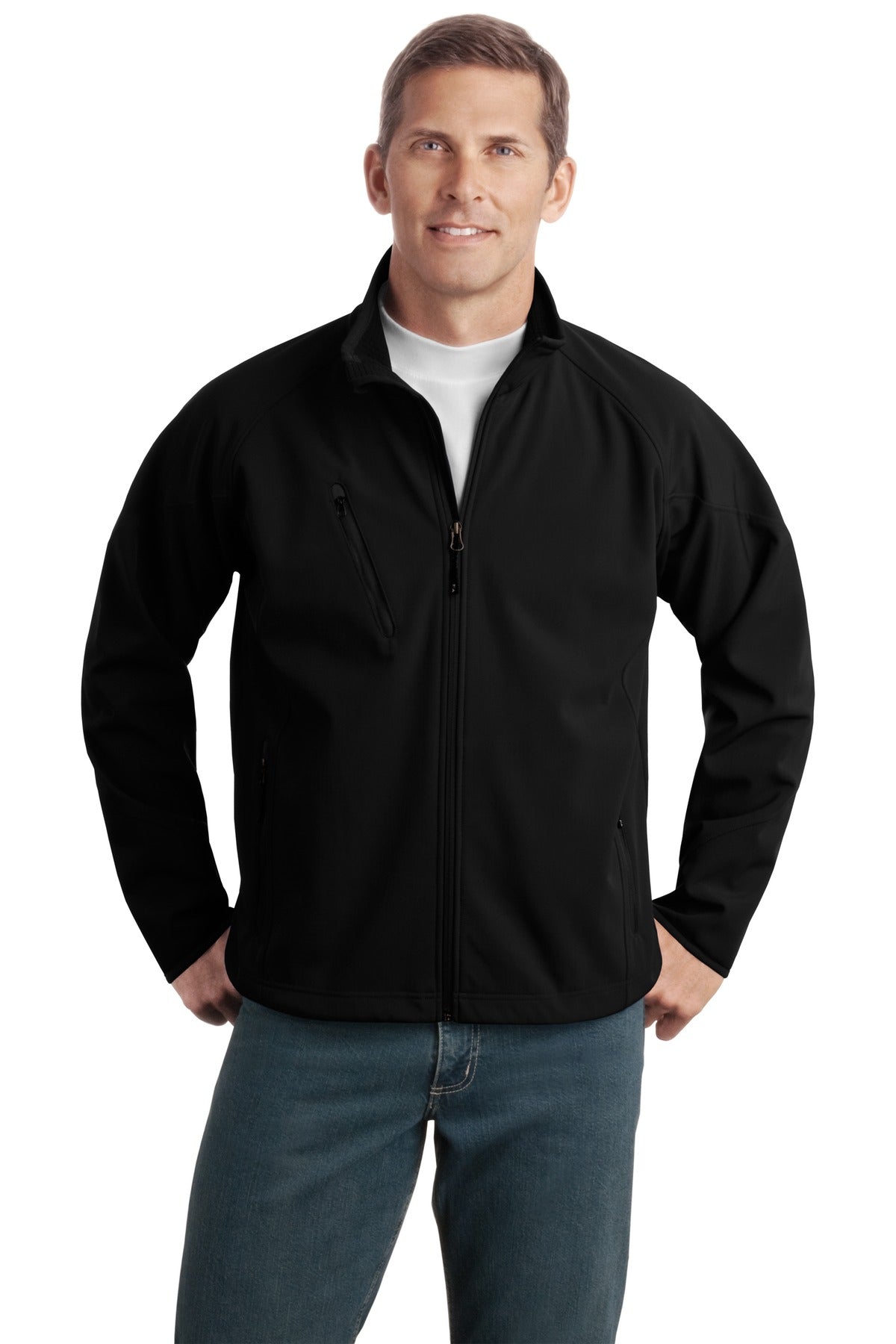 Port Authority® Tall Textured Soft Shell Jacket. TLJ705