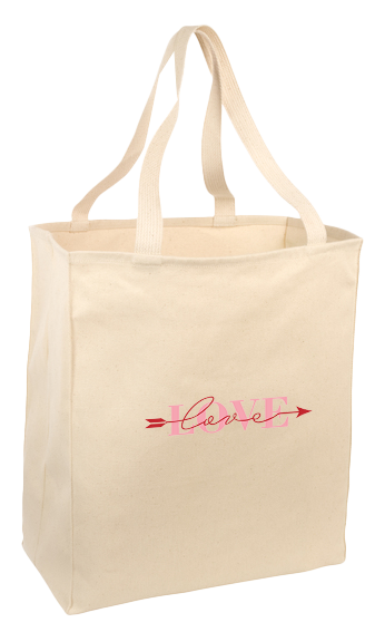 Over the Shoulder Romantic Tote Bag with 22" Long Handle