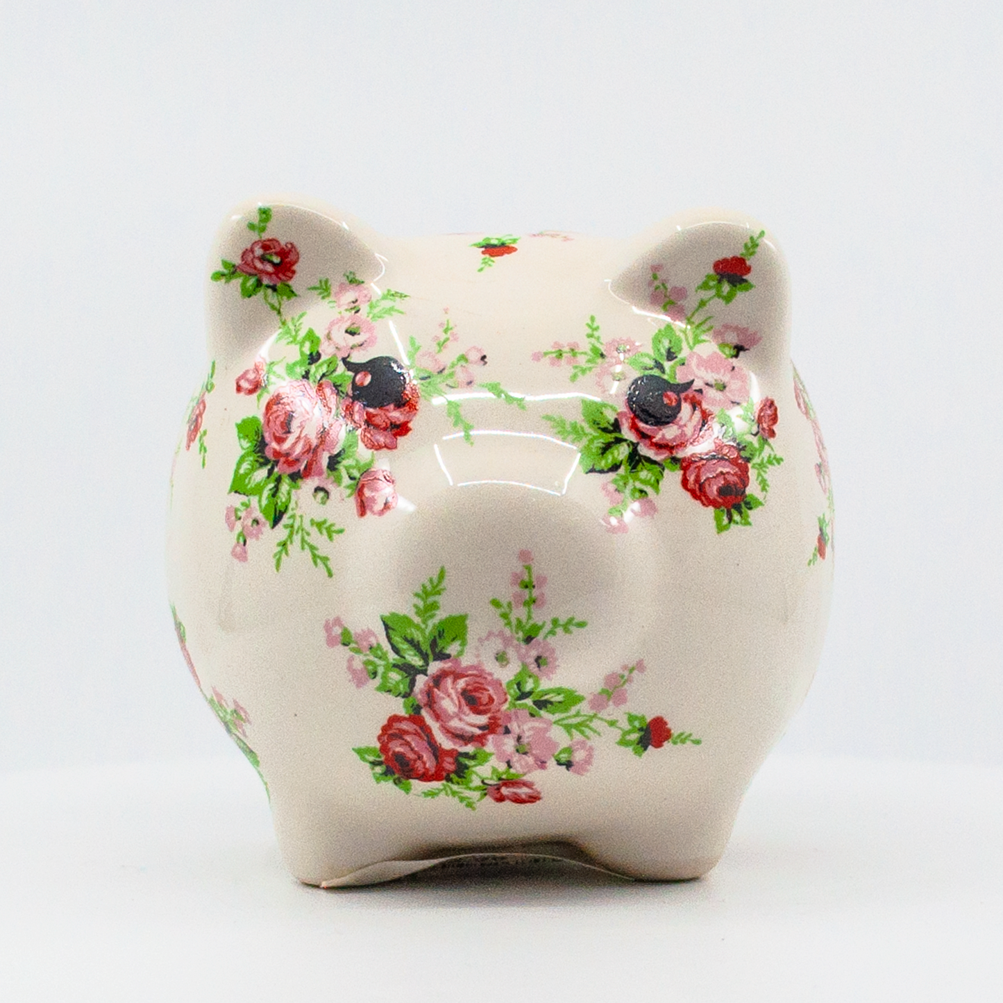 Pig Money Piggy Bank by Crystal Castle® - Roses